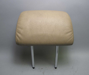 BMW E39 5-Series E38 Front Comfort Seat Headrest Beige Leather 1995-2003 USED OE