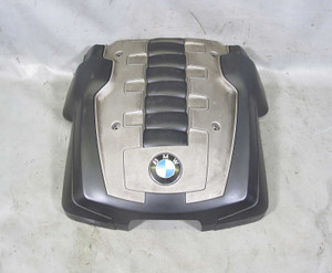 BMW N62N V8 Acoustic Plastic Engine Cover w Emblem 2006-2010 E60 E63 E65 USED OE