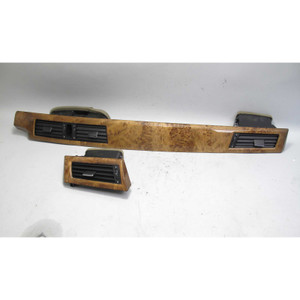 BMW E60 5-Series E61 Front Interior Dash Wood trim Pair Light Poplar w Vents OEM