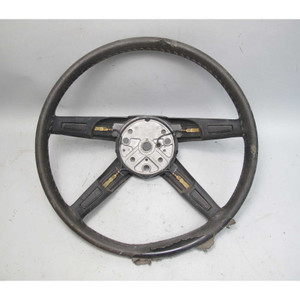 1974-1976 BMW 114 2002 2002tii 400mm 4 Spoke Steering Wheel w Cracks OEM - 19337