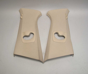 2011-2016 BMW F10 5-Series Interior B- Pillar Column Upper Cover Pair Beige OEM