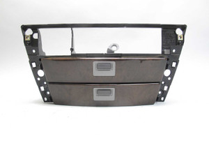 2002-2005 BMW E65 E66 745 Front Dash Center Cubbies Drawers w Dash Ash Wood