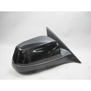 Damaged 2011-2013 BMW F10 5-Series Right Outside Mirror in Black Non-Heated OEM - 24100