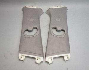 2012-2017 BMW F30 3-Series F31 B- Pillar Column Upper Cover Pair Everest Grey OE