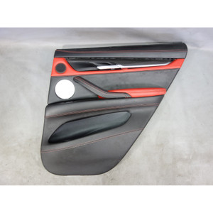 2014-2017 BMW F86 X6M //M Right Rear Interior Door Panel Mugello Red Leather B&O