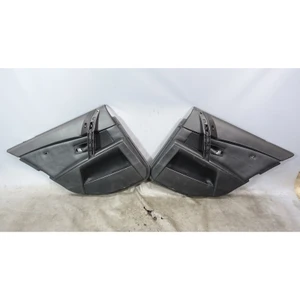 2006-2010 BMW E60 M5 Rear Interior Door Panel Trim Skin Pair Black Merino Shades