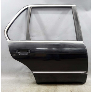 1985-1991 BMW E30 3-Series Sedan Left Rear Door Shell Schwarz Black OEM - 34992