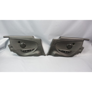2006-2010 BMW E63 650i Coupe Rear Interior Lateral Trim Panels Black Leather OEM