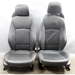 2003-2008 BMW E85 E86 Z4 Roadster Coupe Front Seat Pair Heat Black Leather OEM