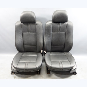 2004-2006 BMW E83 X3 SAV Factory Front Seat Pair Black Leather Heated OEM