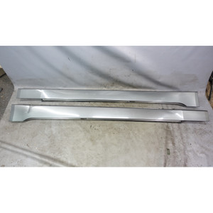 06-07 BMW E61 530xi Touring Wagon Outside Side skirt Rocker Panel Pair Grey OEM