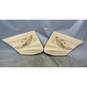 2012-2019 BMW F30 F31 3-Series 4dr Rear Interior Door Panel Trim Skins Beige OEM