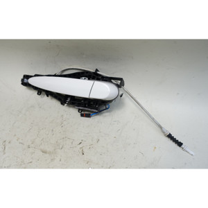2012-2017 BMW F30 3-Series F31 Left Rear Exterior Door Handle Alpine White OEM