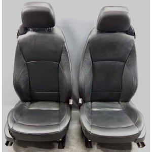 2003-2008 BMW E85 E86 Z4 Roadster Coupe Front Seat Pair Heat Black Leather OEM - 41875