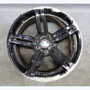 Damaged 06-10 BMW E64 E63 M6 Style 167 Rear 19x9.5 Double-Spoke Wheel Black OEM