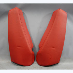 07-13 BMW E92 3-Series Coupe Rear Folding Seat Side Bolster Pair Coral Red OEM