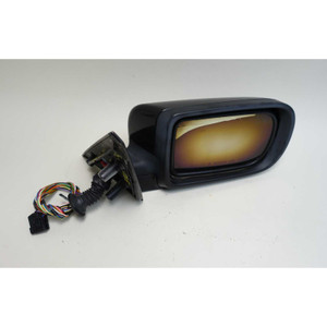 Damaged 95-01 E38 7-Series Right Outside Power-Fold Side Mirror Jet Black OEM - 42436