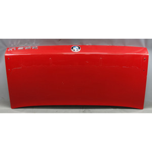 84-93 BMW E30 3-Series Factory Rear Deck Trunk Boot Lid Panel Red w Holes OEM