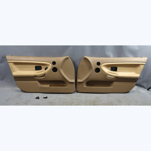 94-98 BMW E36 3-Series Sedan 4door Front Interior Door Panel Trim Pair Beige OEM