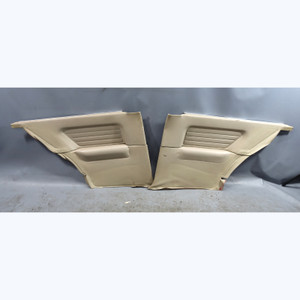 84-87 BMW E30 3-Series Coupe Rear Lateral Interior Trim Panels Pearl Beige OEM