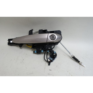 08-13 BMW E82 E88 1-Series Left Exterior Outside Door Handle Kashmir Silver OEM