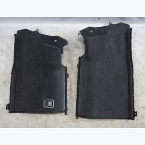 99-03 BMW E39 5-Series Touring Wagon Front Trunk Side Carpet Panel Pair Black OE - 43150