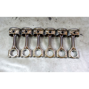 01-06 BMW M54 2.5L 6-Cylinder Engine Piston and Connecting Rod Set of 6 OEM