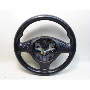 01-06 BMW E46 3-Series Factory M Sports Leather Steering Wheel Multifunction OEM - 44189