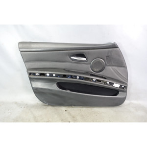 2006-2008 BMW E90 3-Series E91 4dr Left Front Int Door Panel Trim Skin Black OEM