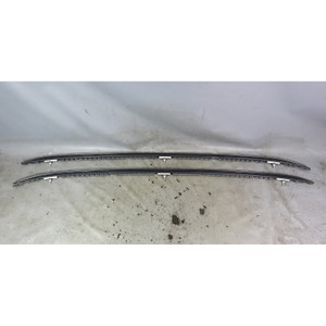 2014-2018 BMW F15 X5 Factory Roof Railing Rail Pair Moulding Black OEM