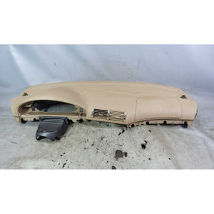 1997-2003 BMW E39 5-Series Factory Dashboard Trim Panel Dark Beige OEM - 45425