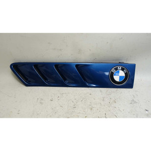 1996-2002 BMW Z3 Roadster Coupe Left Drivers Outside Cowl Grille Topaz Blue OEM - 45533