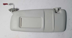 BMW E46 3-Series Left Front Drivers Sun Visor Light Grey Vinyl Illumination OE