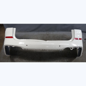 Damaged 18-21 BMW G01 X3 F97 X3M Rear M-Sport Bumper Trim Cover Panel White OEM