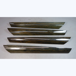 2011-2014 BMW F25 X3 F26 X4 Factory Door Fineline Wave Wood Trim Set of 4 OEM