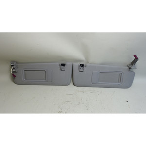 2011-2014 BMW F25 X3 SAV Interior Sun Visor Pair Grey Vinyl Lighted Mirrors OEM