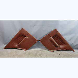 85-86 BMW E30 3-Series Coupe Rear Interior Side Trim Panel Pair Taurus Red OEM