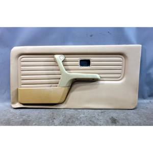 88-93 BMW E30 3-Series 2dr Right Front Interior Door Panel Natur Beige Vinyl OEM