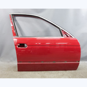 1997-2003 BMW E39 5-Series Left Front Drivers Door Shell Bare Imola Red OEM