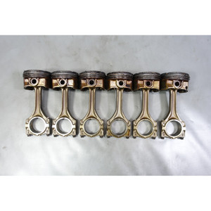 1999-2000 BMW 2.8L M52TU 6-Cylinder Piston and Connecting Rod Set of 6 138k OEM