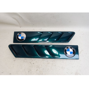 1996-2002 BMW Z3 Roadster Coupe Outside Cowl Hood Grille Pair Boston Green OEM