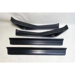 99-05 BMW E46 3-Series 4door Front Rear Door Sill Cover Entry Trim Set Black OEM