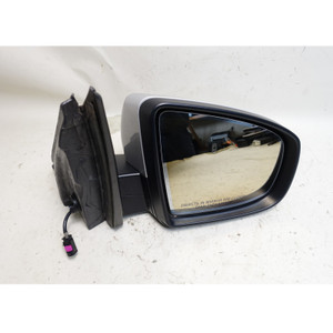 07-11 BMW E70 X5 Right Outside Side Mirror Power-Fold Titan Silver Top View OEM