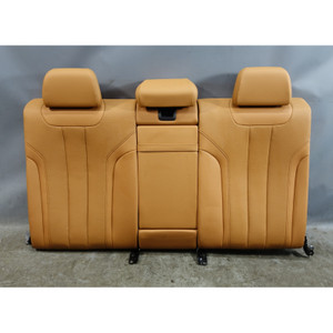 2021-2023 BMW G30 5-Series Rear Seat Folding Backrest Cognac Brown Sensatec OEM