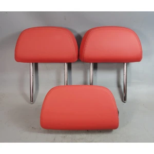 2019-2025 BMW G80 M3 G20 3-Series Rear Seat Headrest Set Fiona Red Leather OEM