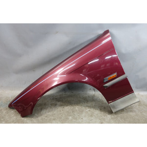 Damaged 92-96 BMW E36 3-Series Sedan Compact Left Front Fender Cordoba Red OEM