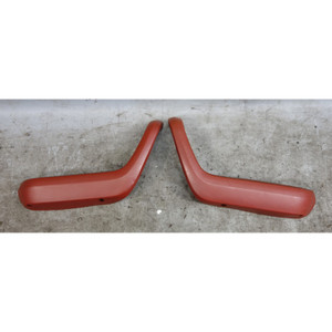 83-84 BMW E28 5-Series Front Door Side Armrest Grab Handle Pair Cherry Red OEM
