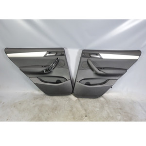 2011-2017 BMW F25 X3 Rear Interior Door Card Panel Trim Pair Black Vinyl OEM