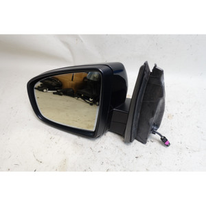 07-13 BMW E70 X5 Left Power-Fold Side Mirror Top View Camera Black Sapphire OEM