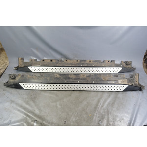 Damaged 07-13 BMW E70 X5 SAV Outside Side Skirt Aluminum Running Board Pair OEM